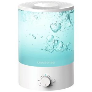 Umidificador MegaWise Topfill 7 Cores com Luz Noturna para Quarto Infantil - 35 Litros Antivazamento Vapor Fino Tanque para Óleos