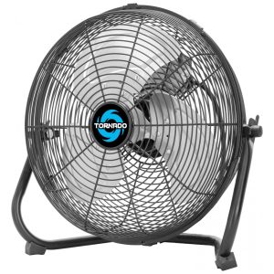 Ventilador de Piso Metal 3048 cm Tornado Preto 3 Velocidades Alta Vazão 1650 CFM Inclinação 120° Modelo HI-FAN-12HVFF-1P-HEX2 110V