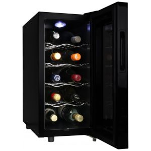 Koolatron Wine Fridge - Adega para Vinhos com 10 Garrafas Armário para Champanhe Vinho Tinto e Branco Celler Termoelétrico Independente para Bar