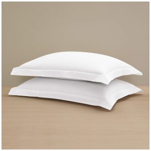 Conjunto de Fronhas de Cetim Tamanho Padrão 2Un Fronhas de Luxo Totalmente Macias Sedosas e Brilhantes H by Frette Branca