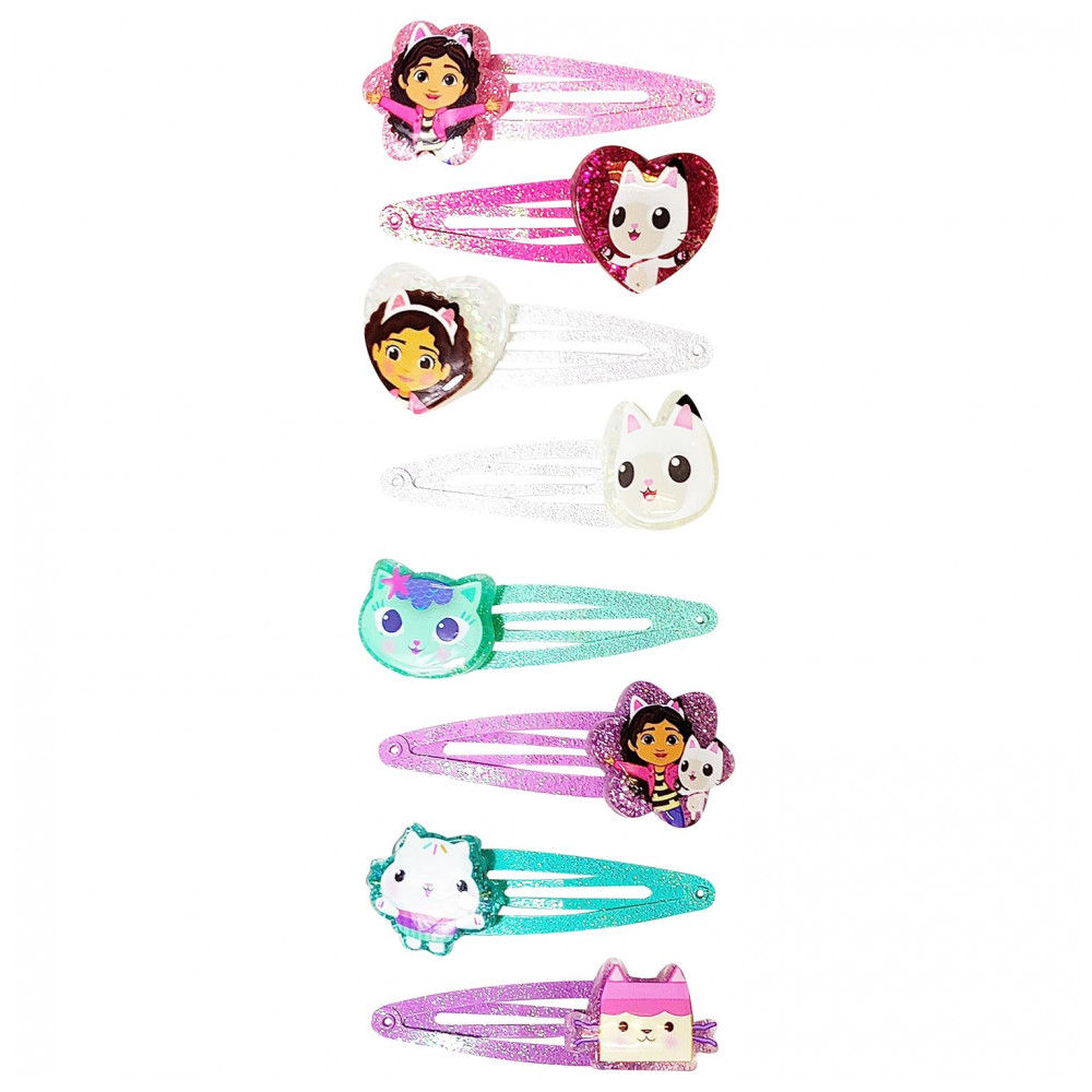 Presilhas de Cabelo Gabbys Dollhouse para Meninas - Kit com 8 Presilhas Coloridas Idade 3+,Luv Her - Imagem 4