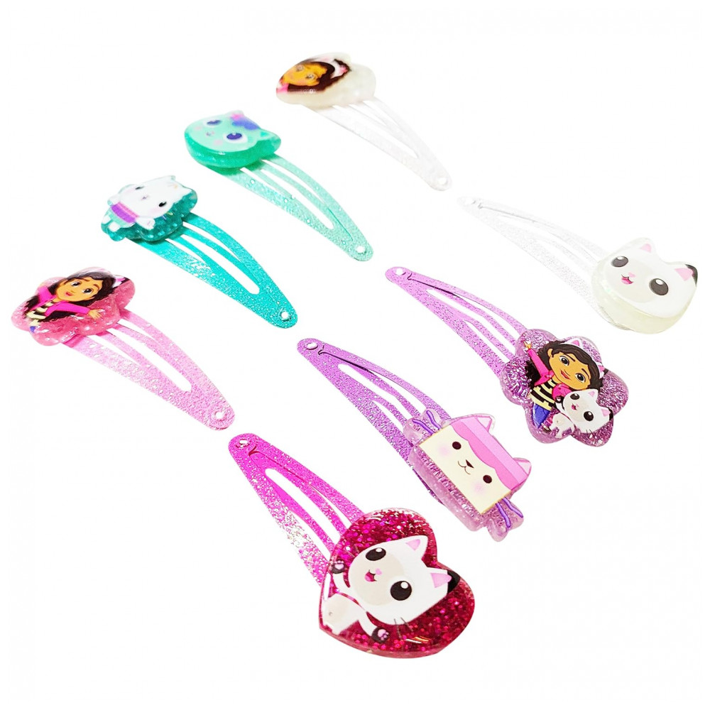 Presilhas de Cabelo Gabbys Dollhouse para Meninas - Kit com 8 Presilhas Coloridas Idade 3+,Luv Her - Imagem 6