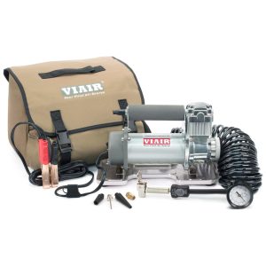 Compressor de Ar 400P Mini Automotivo portátil 150 PSI 12V DC s com manômetro VIAIR 40043 Marrom Claro