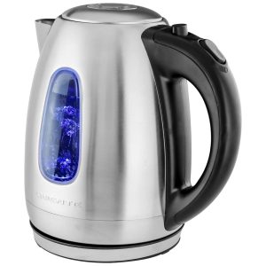 Chaleira Elétrica 1.7L com Desligamento Automático Aço Inoxidável 1100W 110v OVENTE KS96S Prateado