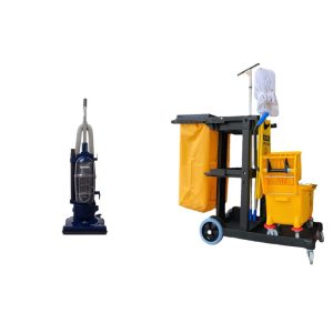 Aspirador de Pó Profissional Vertical com Carrinho Auxiliar Sanitaire SL4410A 110V Azul