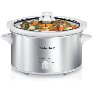 Panela Elétrica 3.7 L com 4 Configurações  Aço Inoxidável 110V 340W HAMILTON BEACH 33140V Prateado