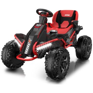 Quadriciclo Elétrico infantil 4x4 24V com Controle Remoto para Pais até 72 km/h ANPABO Vermelho