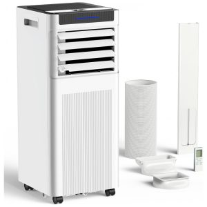 Ar-condicionado Portátil AIDIAM 10000 BTU potente ideal para ambientes de até 42m² 3 em 1 com Modos de Refrigeração Desumidificador e Ventilador