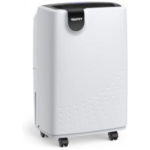 Desumidificador para Grandes Ambientes 1.8L até 230 m2 com Drenagem Automática ou Manual 110V Yaufey Branco