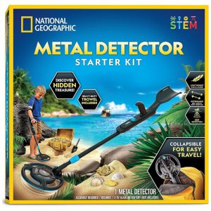 Detector de Metais Iniciantes – Kit STEM para Crianças Busca de Tesouros no Quintal e Praia Presente Criativo National Geographic