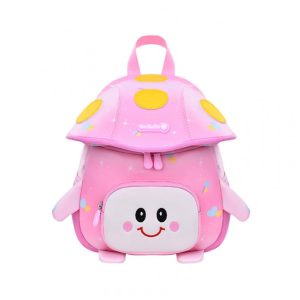 Mochila infantil Armbq rosa com guia de segurança