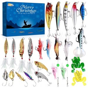 Calendário de Advento de Pesca 2025 Calendário de Advento de Iscas de Pesca 2025 Calendários de Advento 2025 para Adultos SpringFlower