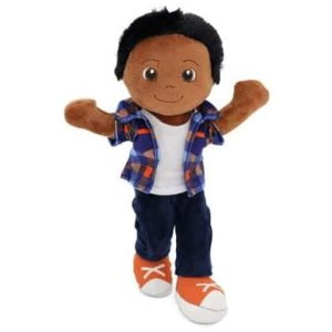 Boneco de Pano Charlie de 3556 centímetros da Playtime by Eimmie - Pelúcia Aconchegante para Meninos Ideal para Bebês e Crianças Pequenas Brinquedo Lavável com Corpo de Algodão Orgânico