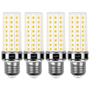 Kit 4 lâmpadas LED Corn 20W 2500 lúmens 3000K branco quente E26/E27 equivalente 200W super brilhante não dimmable para casa garagemHJFF