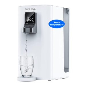 Filtro de Água de Bancada sem Instalação 5L com Filtragem de 4 Estágios e Tela de LED Waterdrop K19-S Branco