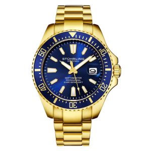 Relógio Masculino Stuhrling 3950A.8 Quartzo 42mm Dourado