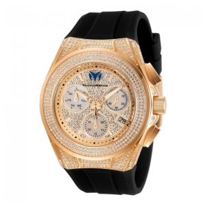 Relógio Feminino TechnoMarine Cruise Diva Pave com Mostrador Pave em Madrepérola Invicta TM118109 Preto