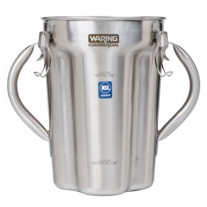 Waring Copo de Liquidificador Comercial de Aço Inoxidável 38L com Duas Alças