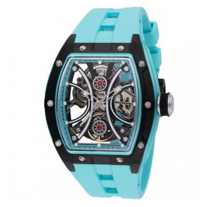 Relógio Masculino Invicta S1 Rally Automático com Mostrador Esqueleto 44mm Azul Claro 49019