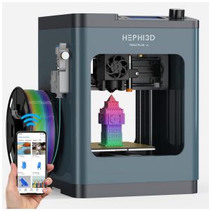 Impressora 3D Tina2Plus HEPHI3D 250mms de Alta Velocidade Totalmente de Código Aberto Auto Nivelamento WiFi - Montagem Fácil para Iniciantes