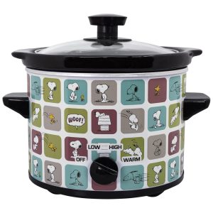 Panela Eletrica Multifuncional 18L com Tema Snoopy & Woodstock Appliance e 3 Modos de Calor 110V 120W Uncanny Brands Colorida