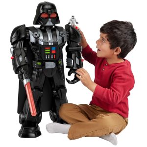 Robô Darth Vader com Luzes e Sons Inclui Stormtrooper de Metal como Chave para Crianças de 3 Anos ou Mais Fisher-Price