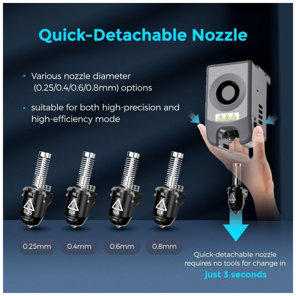 Impressora 3D FLASHFORGE AD5M Pro 600mms Alta Velocidade Core XY, Nivelamento Automático em 1 Clique, Impressão Silenciosa de 50dB com Câmera, - Imagem 5
