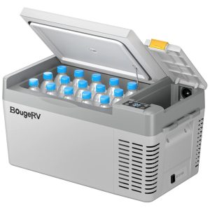 Cooler Elétrico Automotivo Portátil 21 Litros com Compressor BougeRV CRPRO20 Cinza