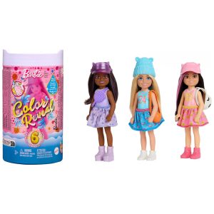 Bonecas Barbie Revelação de Cores com 6 Surpresas Série Esportiva Mini Chelsea
