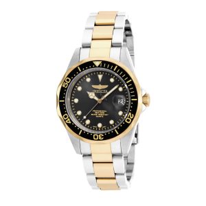 Relógio Masculino Pro Diver Invicta 17049 Prata Dourado e Preto
