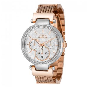 Relógio Feminino de Quartzo Angel Invicta 39349 Ouro Rosa