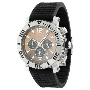Relógio de pulso masculino com cronógrafo Mariner 806C de 43mm da Stuhrling.