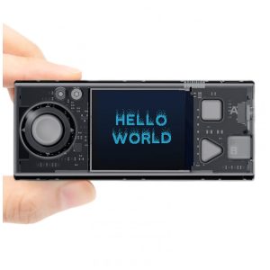 Kit Makeblock CyberPi Project‑Based com CyberPi + Pocket Shield Wi‑Fi/Bluetooth sensores integrados e suporte a Scratch e Python