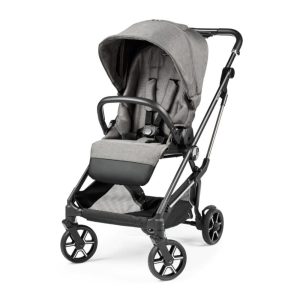Carrinho de Bebê com Assento Grande Confortável e Reclinável Peg Perego Vivace Cinza