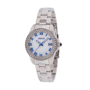 Relgio feminino anjo com mostrador em madreprola 34 mm. Ao 36069 Invicta