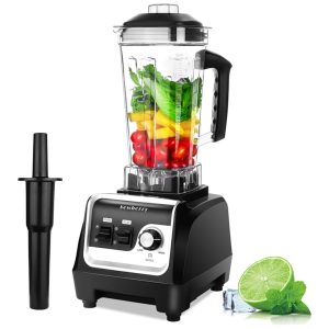 Liquidificador profissional Sewberry 2200W 6 lâminas inox jarra 2 litros controle de velocidade 110V preto