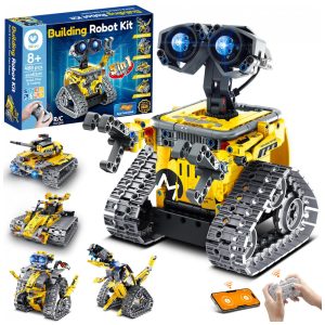 Kit robô 5 em 1 Sillbird com 488 peças controle remoto e app robótica STEM para crianças de 6 a 16 anos