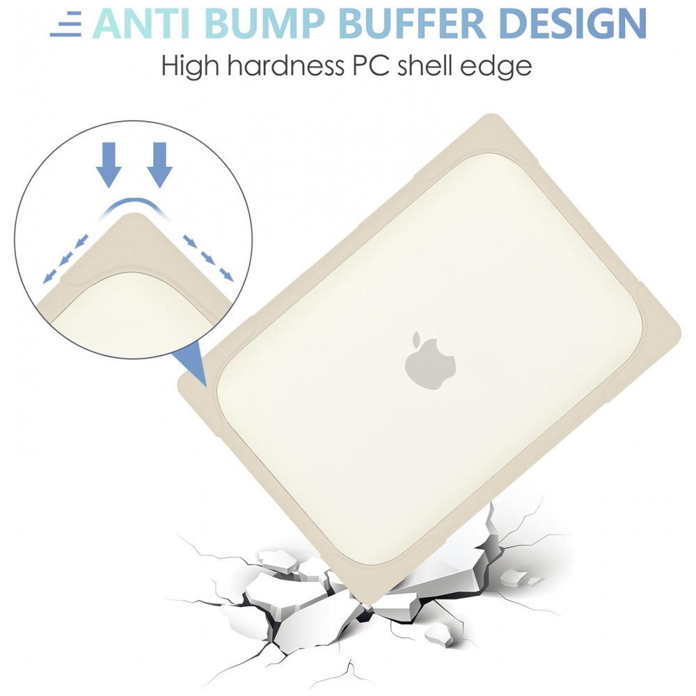 Capa Rígida Antichoque Caqui para MacBook Air 15″ (2023–2025 Modelos A3241/A3114/A2941 M2/M3/M4) – MEEgoodo - Imagem 5