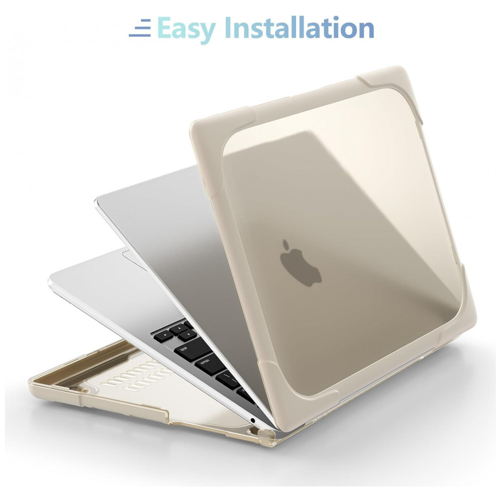 Capa Rígida Antichoque Caqui para MacBook Air 15″ (2023–2025 Modelos A3241/A3114/A2941 M2/M3/M4) – MEEgoodo - Imagem 7