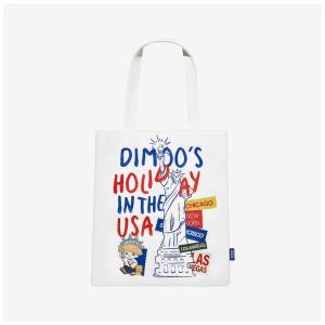 Sacola de Lona da Série Férias nos EUA da DIMOOS Pop Mart Caixa Surpresa