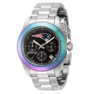 Relógio NFL New England Patriots Masculino - 40mm. Aço ZG-44989