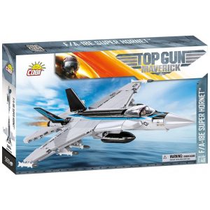 Kit de Construção Caça TOP Gun Maverick F A 18E Super Hornet com 560 Peças COBI Prata