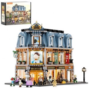 Galeria Arte Brick Lumibricks Bege com 22 LEDs 3400 Peças Modular 48x32 60+ Impressas Modelo L9085