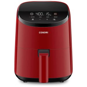 Fritadeira Elétrica Airfryer 2 Litros 4 em 1 com Cesto Antiaderente e Painel Digital 110V 900W COSORI Vermelha
