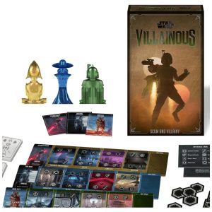 Jogo de Tabuleiro Estratégico Ravensburger Star Wars Vilões Escória e Vilania - Junte-se a Boba Fett Sétima Irmã ou Cad Bane nesta Aventura Épica!