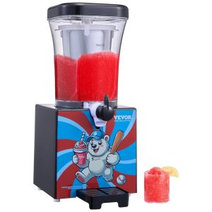 Máquina de Raspadinha VEVOR para Casa Tanque de 1 Litro Máquina de Margarita para Uso Doméstico Smoothies e Bebidas Congeladas.