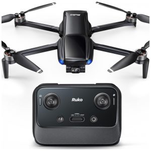 Ruko U11MINI 4K: Drone de bolso com câmera para adultos fotos de 8K e vídeos de 4K a 30fps gimbal de 3 eixos transmissão digital FPV a 20.000 pés