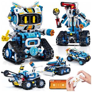 Kit Robótico Glikid  5 em 1 com Controle APP e Controle Remoto - Brinquedo Educativo STEM para Crianças a partir de 8 Anos