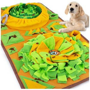 Tapete Interativo de Alimentação para Cães ótimo para Alivio de Estresse AWOOF Laranja