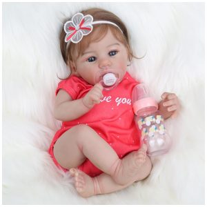 Boneca Realista WOOROY Reborn de 4572 Centímetros Bebê Recém-Nascido com Corpo Ponderado Presente Real para Crianças a partir de 3 anos.